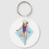 Girl Gymnast Schlüsselanhänger (Rückseite)