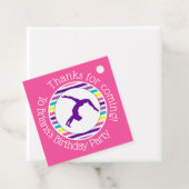 Girl Gymnastics Geburtstagsparty Feigtester Geschenkanhänger (Beispiel)