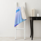 Girl Gymnastik Blue Lila Monogram Personalisiert Sherpadecke (Beispiel)