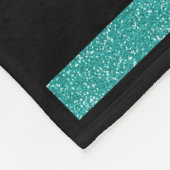 Girl Gymnastik Türkis Monogram Personalisiert Fleecedecke (Ecke)