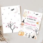 Girl Halloween Little Boo Baby Shower Einladung