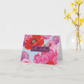 Girl Hello Darling Floral Note Card Karte (Gelbe Blume)