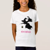 Girl Hexe individualisieren T-Shirt (Vorderseite)