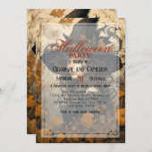 Girl Hexenillustration Einladung (Vorne/Hinten)