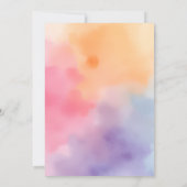 Girl High Five Pastel Geburtstag Einladung (Rückseite)