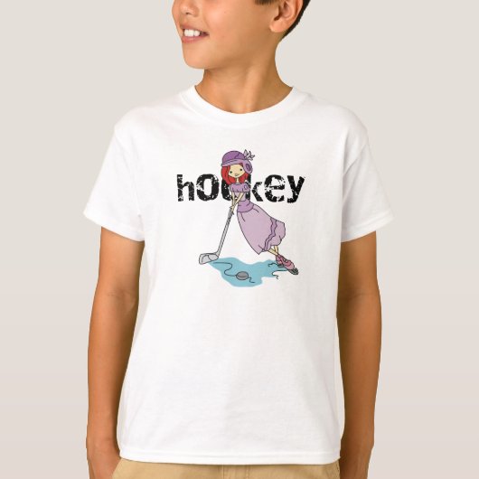 Girl Hockey Player T - Shirt und Geschenke (Vorderseite)