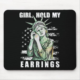 Girl Hold My Orings Statue Subtle Resist Trump H Mousepad