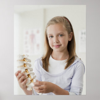 Girl-Holding-Modell im Ärztebüro Poster