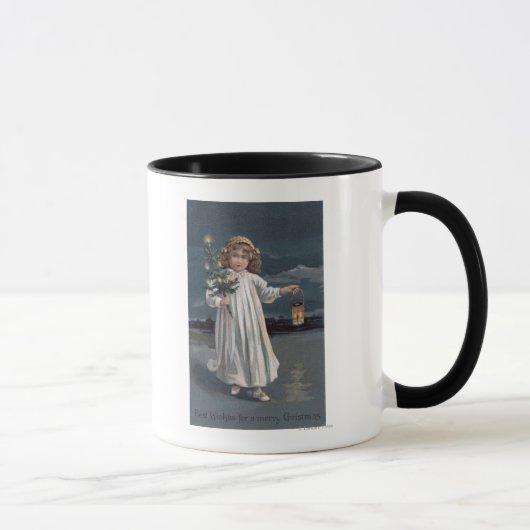 Girl Holding Tree and Lantern Tasse (Rechts)