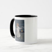 Girl Holding Tree and Lantern Tasse (Vorderseite Links)