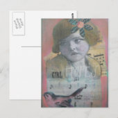 Girl Hopes Postkarte (Vorne/Hinten)