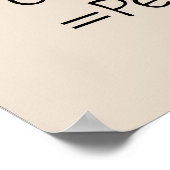 "Girl+Horse=Perfektion" Sepuia Horse Poster (Ecke)