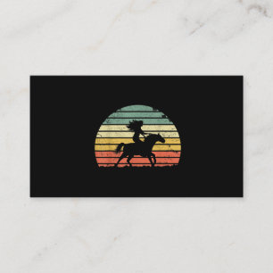 Girl Horse Riding Vintag Cowgirl Texas Ranc Visitenkarte