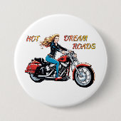 Girl Hot Dream Roads Button (Vorderseite)