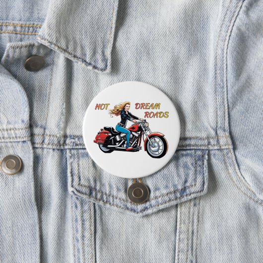 Girl Hot Dream Roads Button (Beispiel)