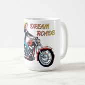 Girl Hot Dream Roads Kaffeetasse (VorderseiteRechts)