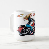 Girl Hot Dream Roads Kaffeetasse (Vorderseite Links)