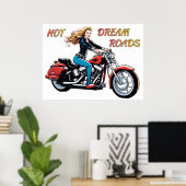 Girl Hot Dream Roads Poster (Heimbüro)