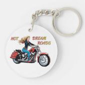 Girl Hot Dream Roads Schlüsselanhänger (Rückseite)