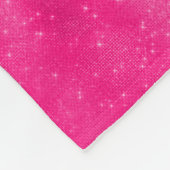 Girl-Hot-Pink-Glam Diamond-Sparkone Monogramm-Name Fleecedecke (Ecke)