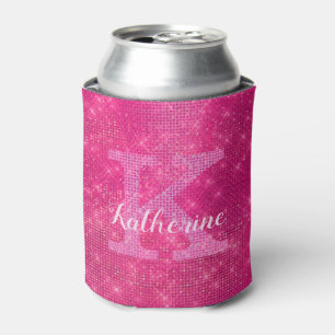 Girl-Hot-Pink-Glitzer-Synonym Dosenkühler