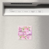 Girl Hübsch Chic Floral Blush Pink Hallo wundersch Magnet (In Situ (Geschirrspüler))