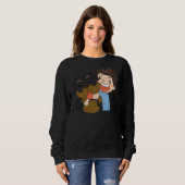 Girl Hugging A Rottweiler Sweatshirt (Vorne ganz)
