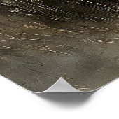 Girl Hugs Chicken Printable, Rooster Rustic Poster (Ecke)