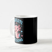 Girl I Axolotl Questions Funny Cute Graphic Tees  Kaffeetasse (Vorderseite Links)