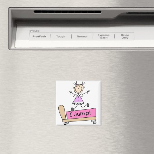 Girl I Jump Magnet (In Situ (Geschirrspüler))