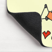 Girl I Liebe Fußball T - Shirt und Geschenke Mousepad (Ecke)