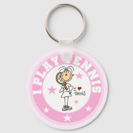 Girl I Play Tennis Tshirts und Geschenke Schlüsselanhänger