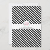 Girl Ice Cream Cone Pink Party Einladung (Rückseite)