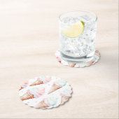 Girl Ice Creme Geburtstagsparty Untersetzer (Vor Ort)