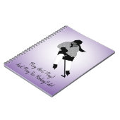Girl Ice Hockey Player Notizblock (Linke Seite)