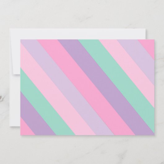 Girl Ice Skaten Einladung Ice Skaten Party Rosa (Rückseite)