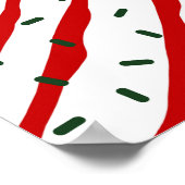 Girl Ice Skaten Weihnachten Personalisiert Poster (Ecke)