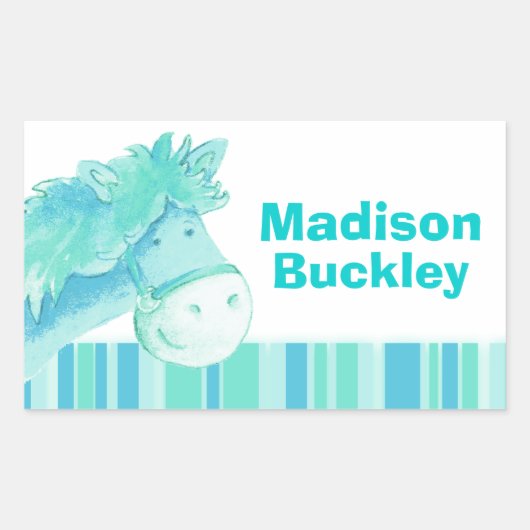 Girl id full name aqua pony Sticker (Vorderseite)