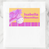 Girl id full name pink gelb pony pony Sticker (Tasche)