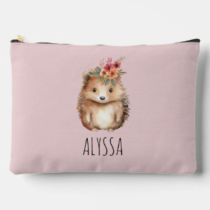 Girl-Igel, Custom Pencil Case oder Zubehörtasche