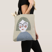 Girl-Illustration Tasche (Von Nahem)