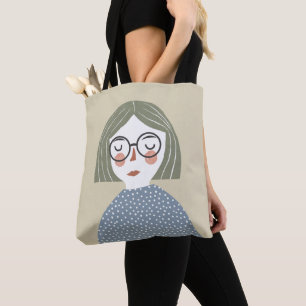 Girl-Illustration Tasche
