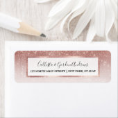 Girl Imitats Rose Gold Sequin Glitzer White Ombre (Insitu)