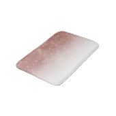 Girl Imitats Rose Gold Sequin Glitzer White Ombre Badematte (Schrägansicht)
