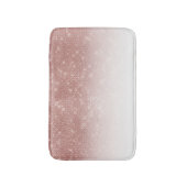 Girl Imitats Rose Gold Sequin Glitzer White Ombre Badematte (Vorderseite Vertikal)
