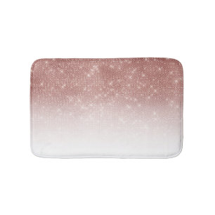 Girl Imitats Rose Gold Sequin Glitzer White Ombre Badematte