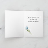 Girl in a Garden of Daisis and Butterflies Card Karte (Innenseite)