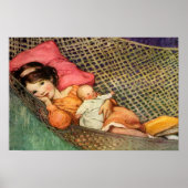 Girl in a Hammock by Jesse Willcox Smith Poster (Vorne)