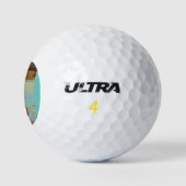 Girl in Bikini Golfballs Golfball (Logo)
