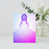 Girl in Dress Postcard Postkarte (Stehend Vorderseite)